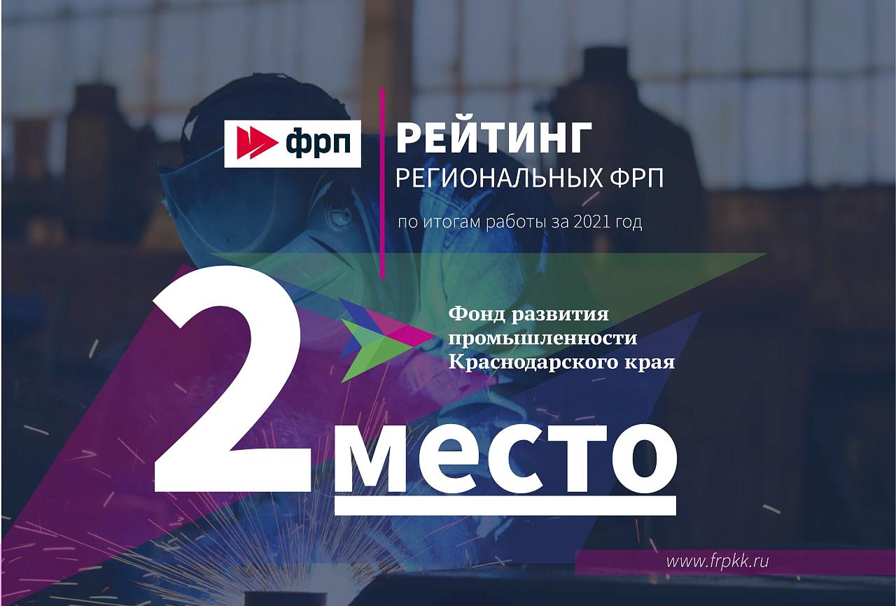 Краевой Фонд развития промышленности вошел в тройку лучших в России