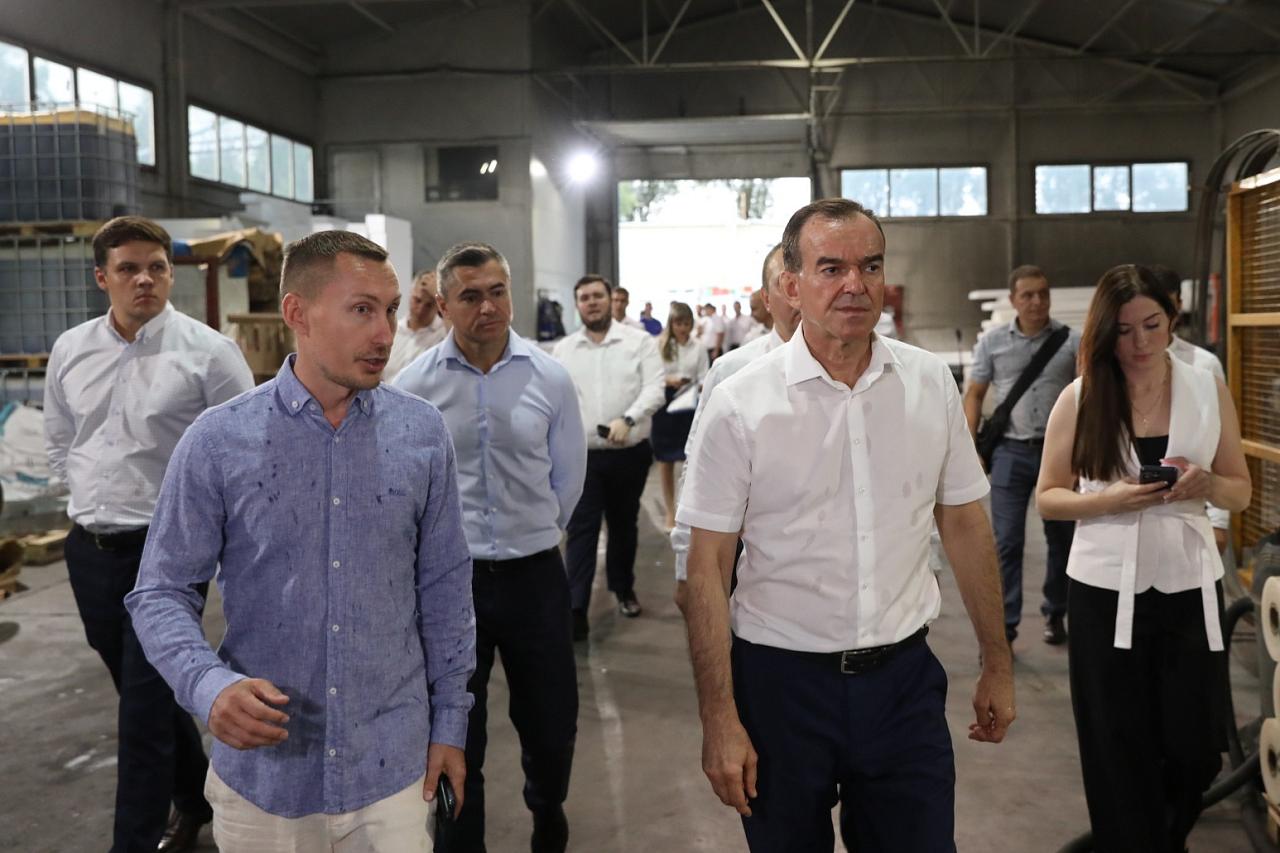 Вениамин Кондратьев посетил ведущие производственные предприятия Кущевского района