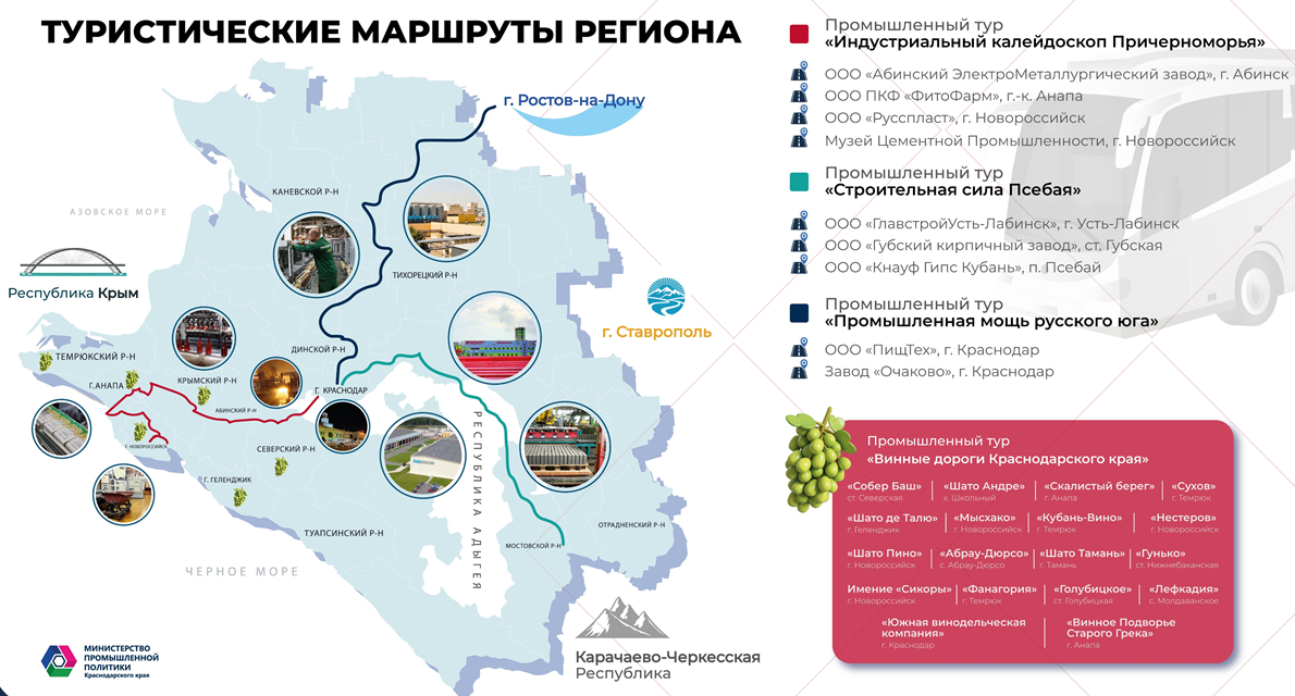 На Кубани запустили еще два промышленных тура