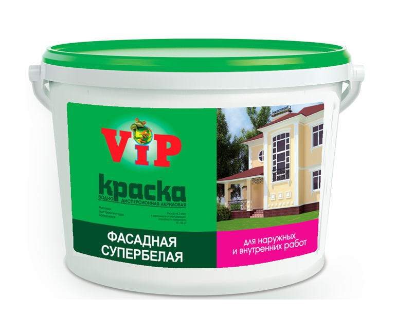 Краска Фасадная Супербелая