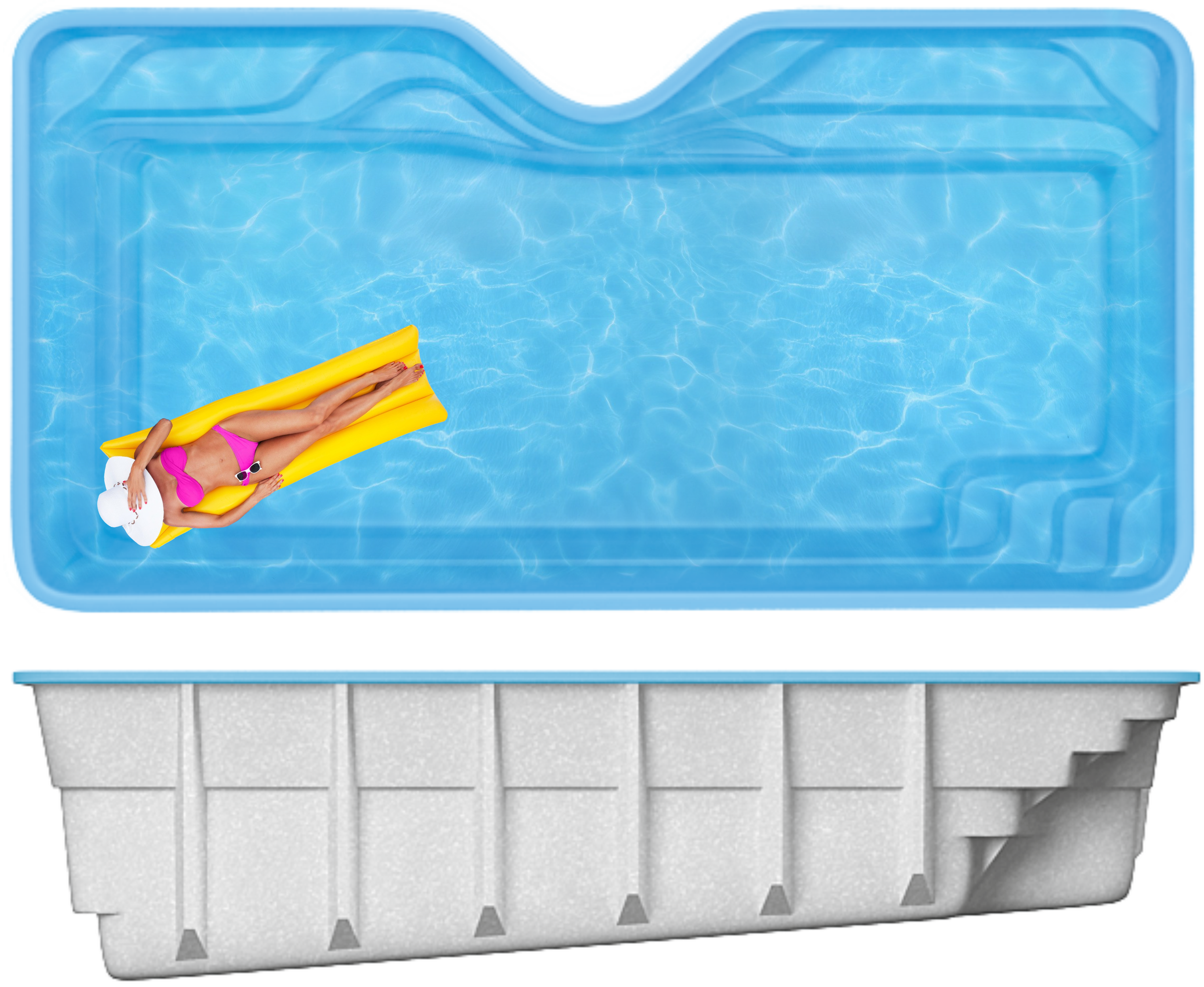 КОМПОЗИТНЫЙ БАССЕЙН АВИНЬОН