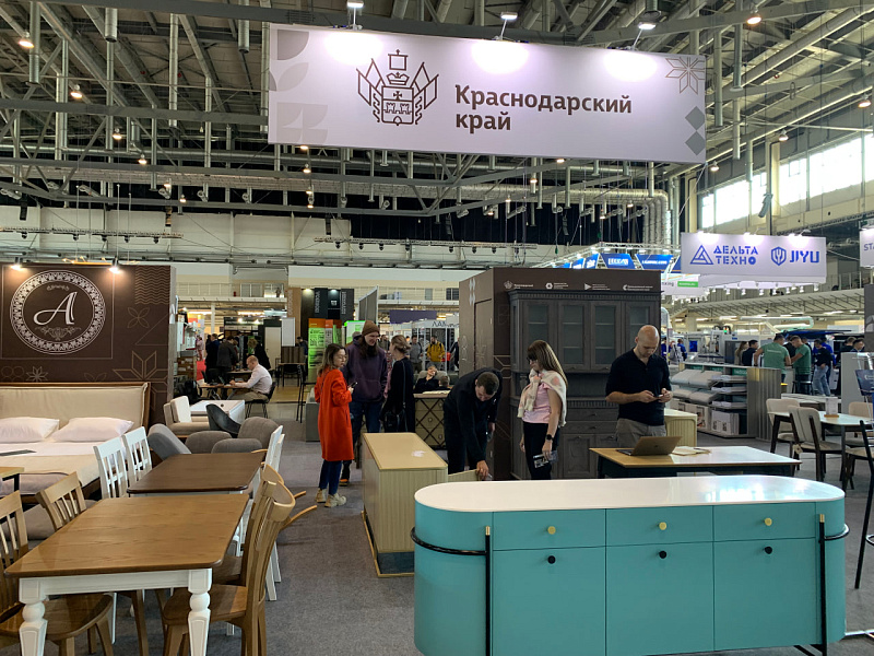 Предприятия мебельной промышленности Кубани презентуют свою продукцию на крупнейшей выставке в России
